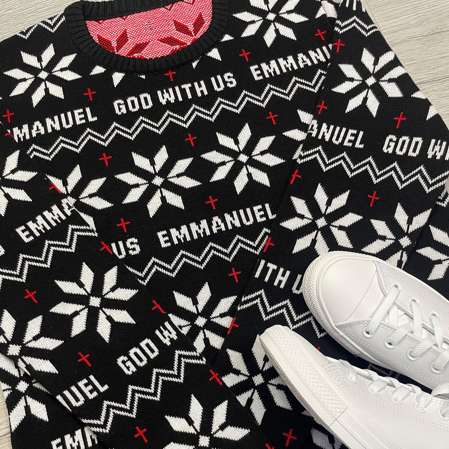 LIMITED EDITION - Emmanuel, God With Us Knitted Christmas Jumper