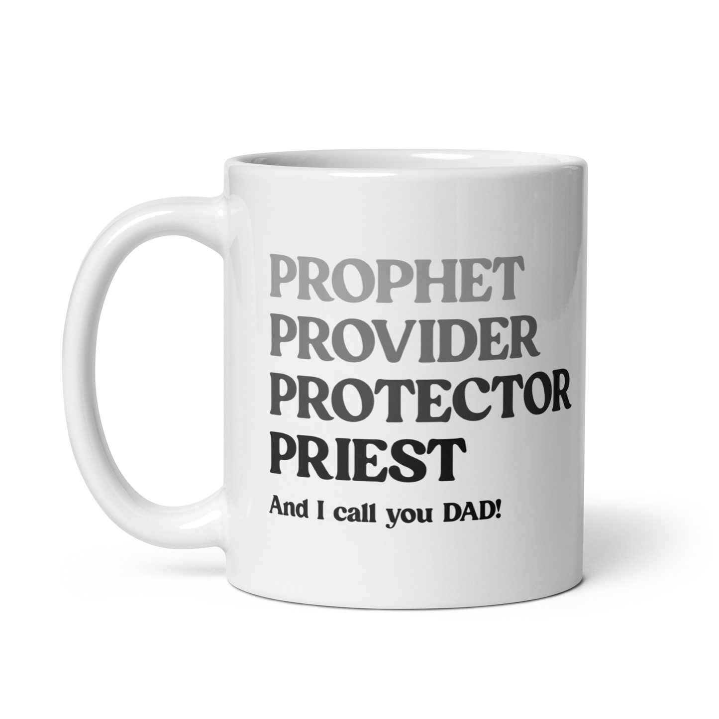 Prophet, Provider, Protector, Priest Mug For Men