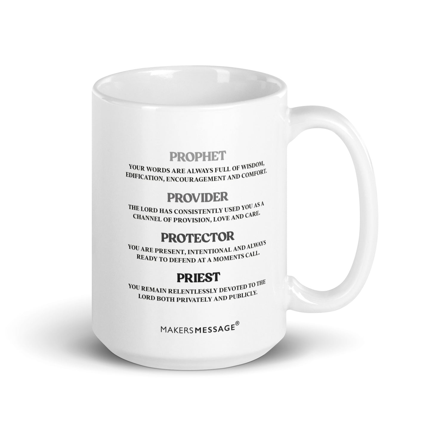 Prophet, Provider, Protector, Priest Mug For Men